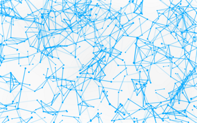 High-resolution abstract digital background featuring glowing black plexus of interconnected points and lines. Represents big data, neural networks, and futuristic technology. Ideal for AI, blockchain