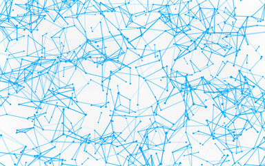 High-resolution abstract digital background featuring glowing black plexus of interconnected points and lines. Represents big data, neural networks, and futuristic technology. Ideal for AI, blockchain