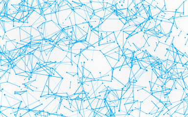 High-resolution abstract digital background featuring glowing black plexus of interconnected points and lines. Represents big data, neural networks, and futuristic technology. Ideal for AI, blockchain