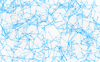 High-resolution abstract digital background featuring glowing black plexus of interconnected points and lines. Represents big data, neural networks, and futuristic technology. Ideal for AI, blockchain