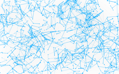 High-resolution abstract digital background featuring glowing black plexus of interconnected points and lines. Represents big data, neural networks, and futuristic technology. Ideal for AI, blockchain