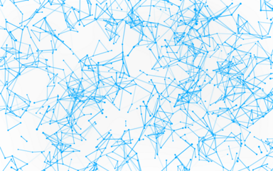 High-resolution abstract digital background featuring glowing black plexus of interconnected points and lines. Represents big data, neural networks, and futuristic technology. Ideal for AI, blockchain