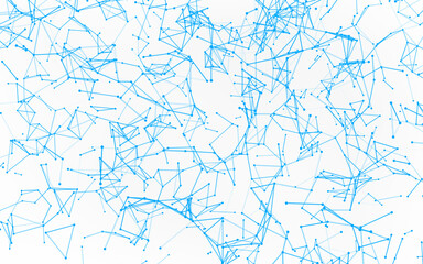 Fototapeta premium High-resolution abstract digital background featuring glowing black plexus of interconnected points and lines. Represents big data, neural networks, and futuristic technology. Ideal for AI, blockchain