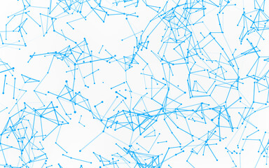 High-resolution abstract digital background featuring glowing black plexus of interconnected points and lines. Represents big data, neural networks, and futuristic technology. Ideal for AI, blockchain