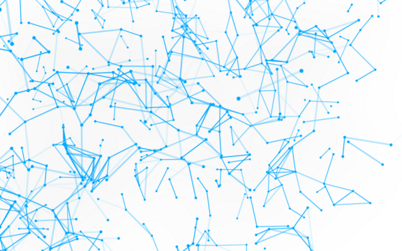 High-resolution abstract digital background featuring glowing black plexus of interconnected points and lines. Represents big data, neural networks, and futuristic technology. Ideal for AI, blockchain