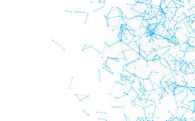 High-resolution abstract digital background featuring glowing black plexus of interconnected points and lines. Represents big data, neural networks, and futuristic technology. Ideal for AI, blockchain