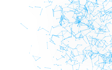 High-resolution abstract digital background featuring glowing black plexus of interconnected points and lines. Represents big data, neural networks, and futuristic technology. Ideal for AI, blockchain