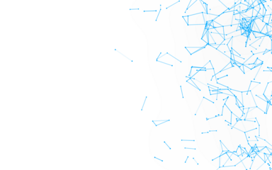 High-resolution abstract digital background featuring glowing black plexus of interconnected points and lines. Represents big data, neural networks, and futuristic technology. Ideal for AI, blockchain