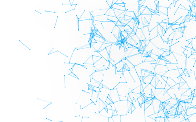 High-resolution abstract digital background featuring glowing black plexus of interconnected points and lines. Represents big data, neural networks, and futuristic technology. Ideal for AI, blockchain