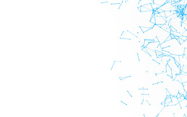 High-resolution abstract digital background featuring glowing black plexus of interconnected points and lines. Represents big data, neural networks, and futuristic technology. Ideal for AI, blockchain