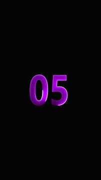 Countdown Number decreasing from 10 to 1. Number from 10 to 1 . Icon. Glowing neon count down number animation 4k video. Glowing Trending Beautiful Top ten countdown animation text ,