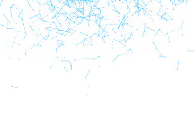 High-resolution abstract digital background featuring glowing black plexus of interconnected points...