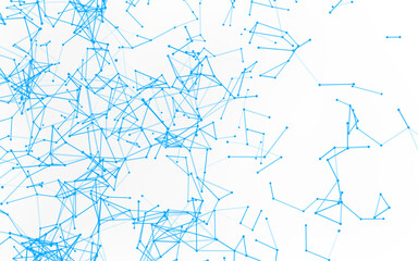 High-resolution abstract digital background featuring glowing black plexus of interconnected points and lines. Represents big data, neural networks, and futuristic technology. Ideal for AI, blockchain