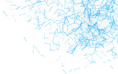 High-resolution abstract digital background featuring glowing black plexus of interconnected points and lines. Represents big data, neural networks, and futuristic technology. Ideal for AI, blockchain