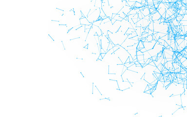 High-resolution abstract digital background featuring glowing black plexus of interconnected points...