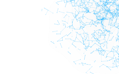 High-resolution abstract digital background featuring glowing black plexus of interconnected points and lines. Represents big data, neural networks, and futuristic technology. Ideal for AI, blockchain