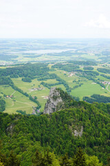 The panorama opening from Gaisberg mountain, Salzburg, Austria       