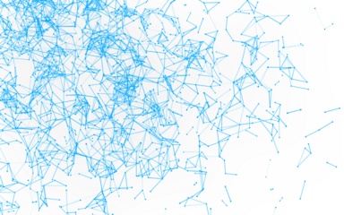 High-resolution abstract digital background featuring glowing black plexus of interconnected points and lines. Represents big data, neural networks, and futuristic technology. Ideal for AI, blockchain