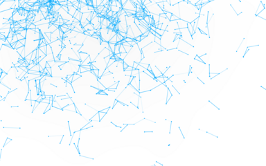 High-resolution abstract digital background featuring glowing black plexus of interconnected points and lines. Represents big data, neural networks, and futuristic technology. Ideal for AI, blockchain