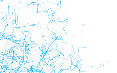 High-resolution abstract digital background featuring glowing black plexus of interconnected points and lines. Represents big data, neural networks, and futuristic technology. Ideal for AI, blockchain