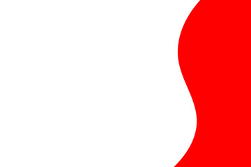 Red abstract wavy border background for modern graphic design, posters, and creative layouts on transparent background