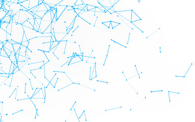 High-resolution abstract digital background featuring glowing black plexus of interconnected points and lines. Represents big data, neural networks, and futuristic technology. Ideal for AI, blockchain