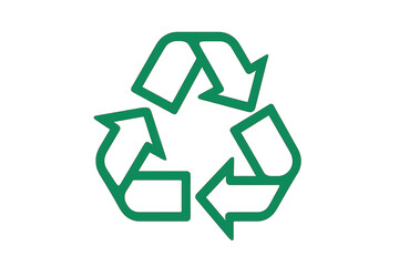 International recycling symbol with transparent background promoting environmental awareness