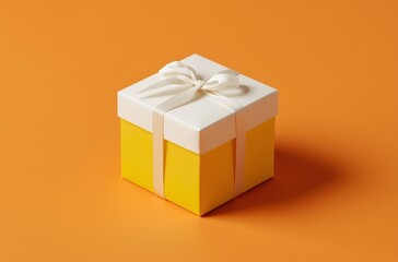 gift box with ribbon.