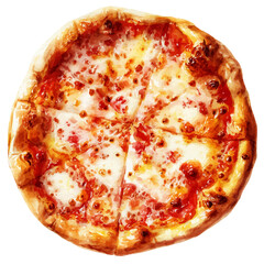 Cheese Pizza in watercolor style, vector illustration, isolated on white background.