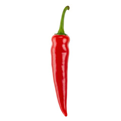 Fresh Red Chili Pepper on Transparent Background, Generated AI