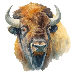 A watercolor painting of Buffalo WingsFootball, vector illustration on white background.