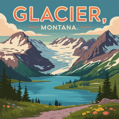 Glacier National Park Montana Poster