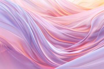 Soft pink and purple draped fabric