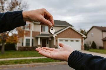 Handing Over Keys to New Home