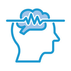 MIGRAINE Mental Health Awareness Concept