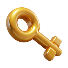 Unlock success with this gleaming golden key