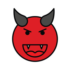 red angry devil emoji