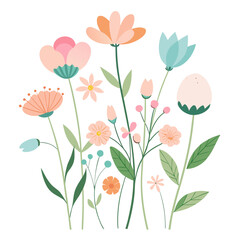 floral background with flowers