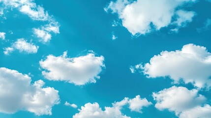 Azure Sky Canvas: A Breathtaking View of Clouds