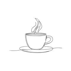 Coffee icon vector for simple logo