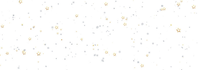 Elegant background with gold and silver stars. Perfect for holidays or celebrations.