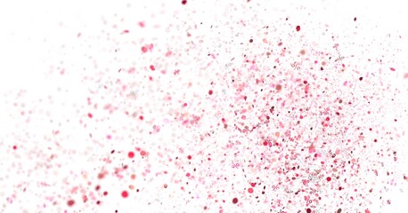 Obraz premium Abstract background with pink confetti and percentage symbols. Perfect for sales, discounts, and promotions.