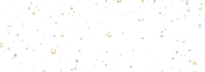 Beautiful background with gold and silver stars perfect for holidays and celebrations.