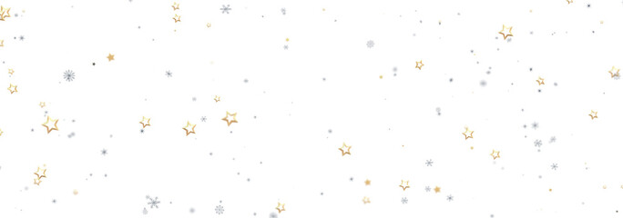 Sparkling stars and snowflakes on white. Perfect for holiday designs.