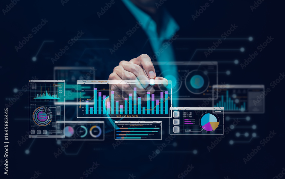 Poster analytics and data management systems. business analytics and data management systems to make report