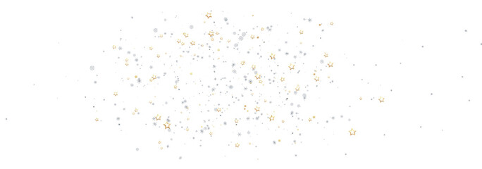 Obraz premium Beautiful image of gold and silver stars on white. Perfect for holidays, celebrations, and more!