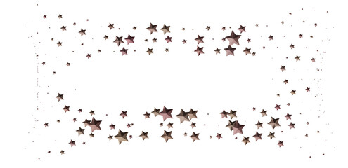 Elegant rose gold stars scattered on white. Perfect for holidays, celebrations, and more!