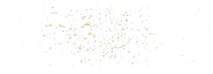 Beautiful image of gold and silver star dust. Perfect for holiday, celebration, or magical themes.