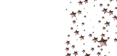 Beautiful abstract background with many brown stars scattered on white. Perfect for design projects.