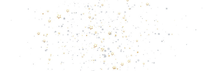 Sparkling festive background with gold and silver stars. Perfect for holidays, celebrations, and more!